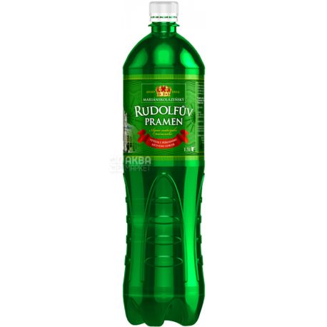 Rudolfuv Pramen, 1,5 л, Лечебная вода Рудольфов Прамен, газированная, ПЭТ