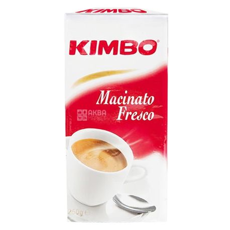 Kimbo Machinato Fresco, 250 г, Кофе Кимбо Макиато Фреско, средней обжарки, молотый