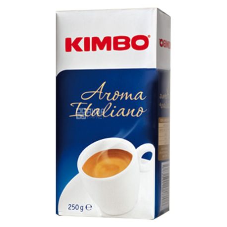 Kimbo Aroma Italiano, 250 г, Кофе Кимбо Арома Италиано, средней обжарки, молотый 