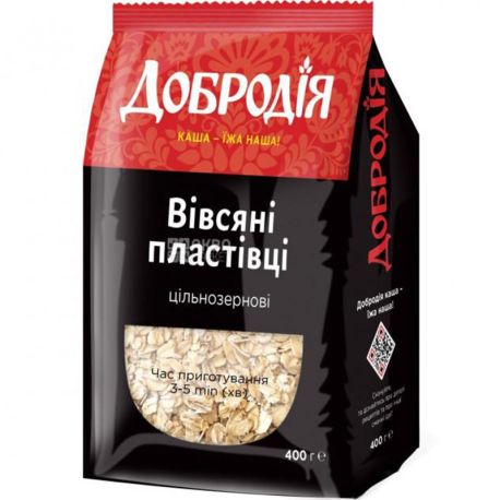 Добродія, 400 г, Хлопья овсяные