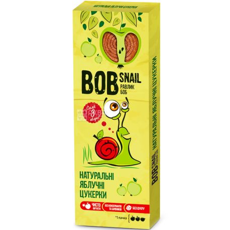 Bob Snail, 30 g, Natural Apple Candy