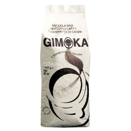 Gimoka Gusto Ricco, 1 кг, Кава Джімока Густо Рікко Біанко, середнього обсмаження, в зернах