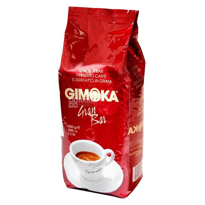 Gimoka Gran Bar, 1 кг, Кофе Джимока Гран Бар, средней обжарки, в зернах ...