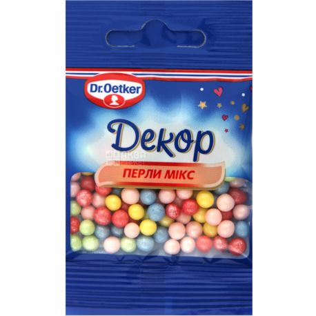 Dr. Oetker, 10 г, Декоративная присыпка, жемчужины