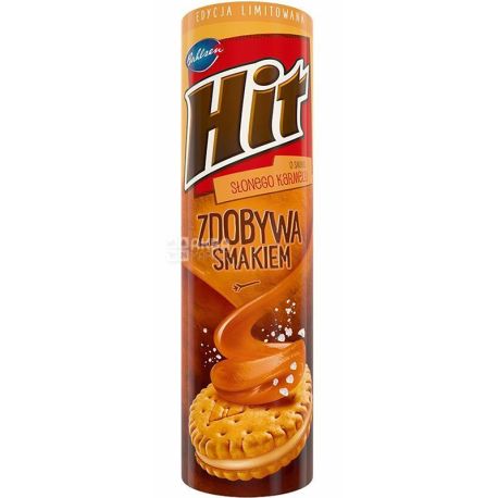 Hit, 220 г, Печенье-сендвич, Соленая карамель