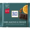 Ritter Sport, 100 г, Рітер Спорт, Темний шоколад з мигдалем і апельсином