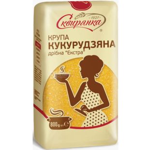 Сквирянка, Экстра №108, 800 г, Крупа кукурузная мелкая, без глютена