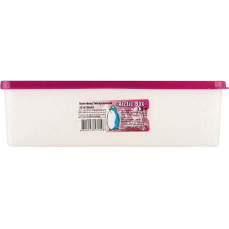 Arctic Box, 1,3 л, Контейнер пластиковий з кришкою