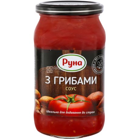 Руна, 235 г, Соус томатний з грибами