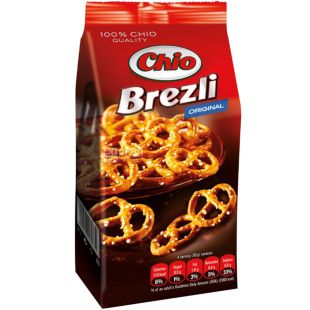 Chio, Mini Brezli, 100 г, Соломка-крендель фигурная, соленая