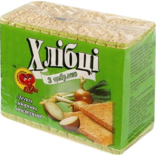 Для Вас, 100 г, Хлебцы с Луком, без сахара и дрожжей