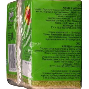 Для Вас, 100 г, Хлебцы с Луком, без сахара и дрожжей