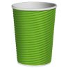 Гофростакан бумажный, зеленый 500 мл, 25 шт, D90