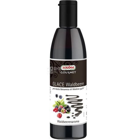 Kotanyi, Balsamico Glace Waldbeere, 250 мл, Бальзамічний крем-соус зі смаком лісових ягід
