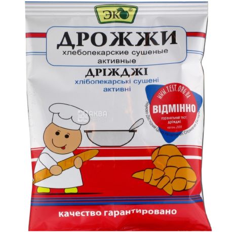 Еко, 100 г, Дріжджі хлібопекарські, сушені, активні