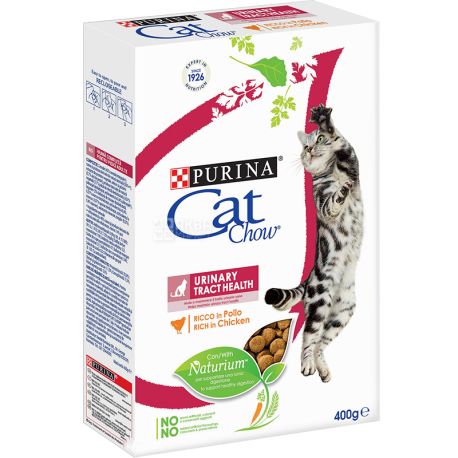 Purina, Cat Chow, Urinary Tract Health, 400 г, Сухий корм для котів, з куркою