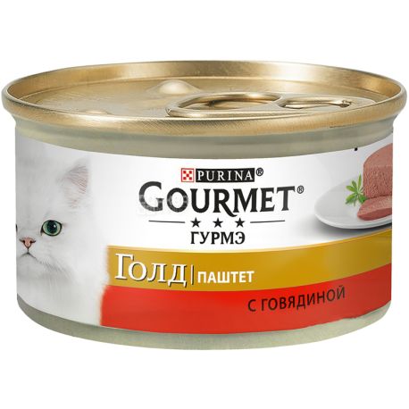 Gourmet Gold 85 g cat Food pate with beef buy Wet food in NP