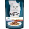 Gourmet Perle Duo, 85 г, Корм для котов, С телятиной и уткой в подливе