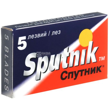 Sputnik, 5 шт., Лезвия для станка, двусторонние, одноразовые 