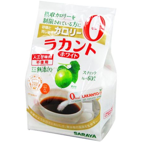 Saraya Lakanto, 60 pcs. 3 g each, Natural sweetener