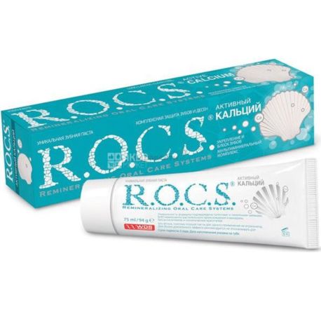 R.O.C.S., 94 g, Active Calcium Toothpaste