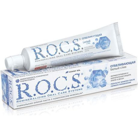 R.O.C.S., 74 g, Toothpaste, Whitening