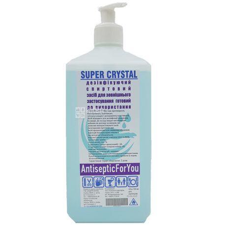 Super crystal, 1 L, Hand and Surface Antiseptic