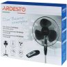 Ardesto FN-R1608CB, Вентилятор підлоговий, з пультом управління, чорний, 45 Вт