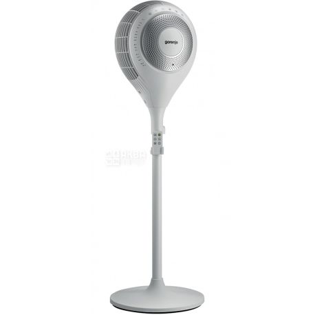 Gorenje, SMART AIR, Вентилятор підлоговий на дистанційному управлінні, білий, 65 Вт