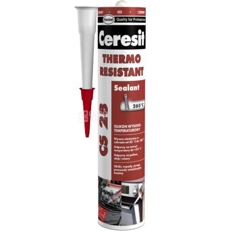 Ceresit CS 28, 300 ml, Silicone heat-resistant sealant