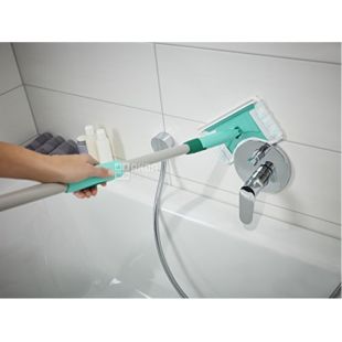 Leifheit Bath Cleaner Micro Duo, Швабра Лайфхайт для ванной комнаты, с телескопической ручкой, 80-125 см