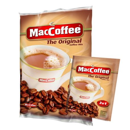 MacCoffee Original, 3 in 1, Instant coffee in stacks, 25 pcs. on 20 g