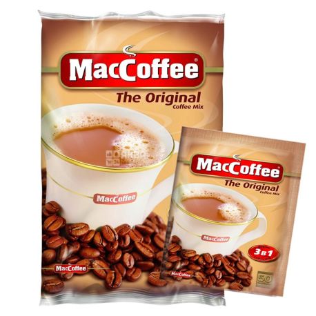 MacCoffee Original, 3 in 1, Instant coffee in stacks, 25 pcs. on 20 g