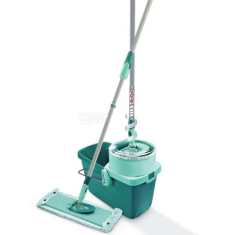 Leifheit, Clean Twist System XL, 42 см, Набір для прибирання, Швабра з губкою + універсальне відро + механізм віджиму