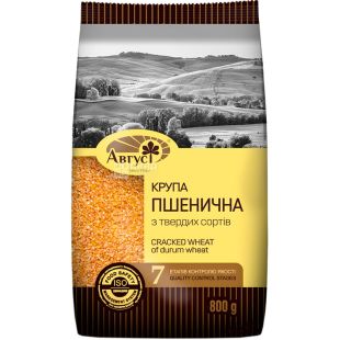 Август, 800 г, Крупа пшеничная из твердых сортов