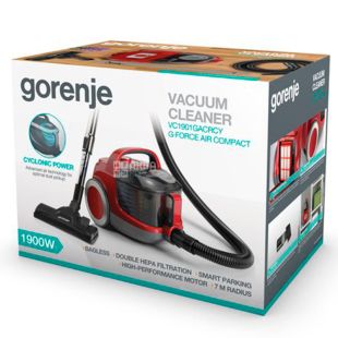 Gorenje VC1901GACRCY, Пылесос для сухой уборки, 1900 Вт