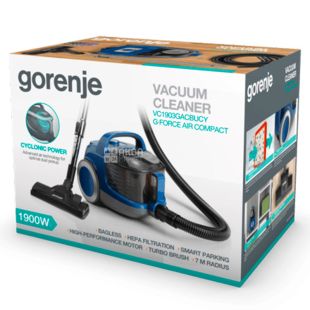 Gorenje VC1903GACBUCY, Пылесос для сухой уборки, 1900 Вт