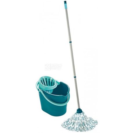 Leifheit, Classic Mop, 12 л, 120 см, Набір для прибирання, відро та швабра