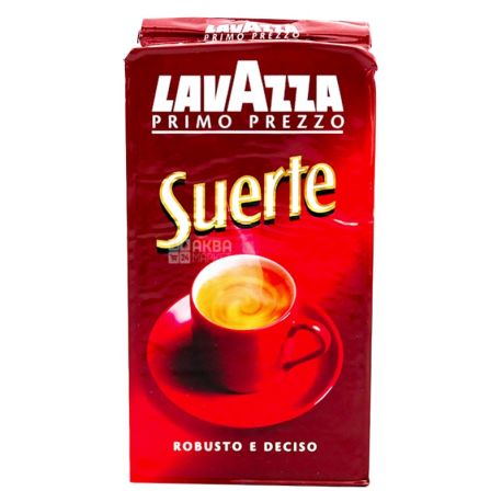 Lavazza, Suerte, 250 г, Кофе Лавацца, средней обжарки, молотый