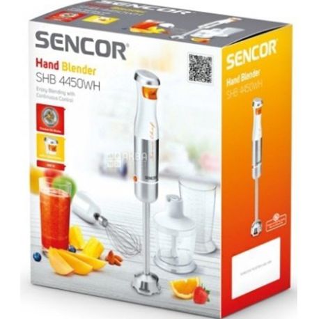 Sencor SHB4450WH, Блендер погружний, білий, 800 Вт
