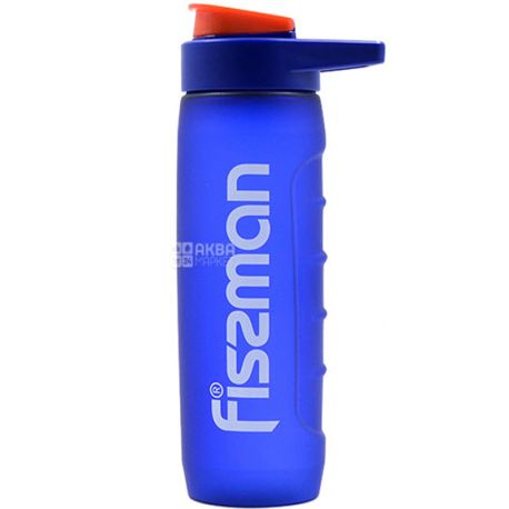 Fissman, 660 мл, Пляшка для води, пластикова, синя