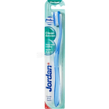 Jordan, Deep Clean Between, Medium hard toothbrush, for sensitive teeth, assorted