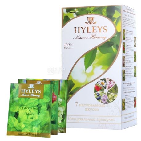 Hyleys Nature's Harmony, 25 пак, Чай асорті Хейліс Гармонія Природи, 7 смаків