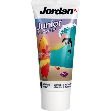 Jordan, Junior, 50 мл, Зубна паста для дітей 6-12 років 