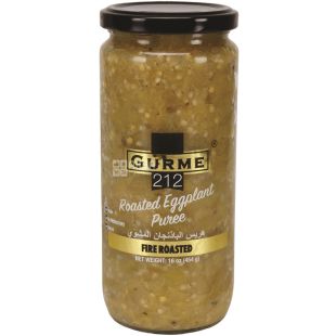 Gurme 212, Roasted Eggplant Puree, 500 г, Баклажаны жареные на костре