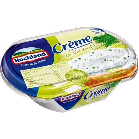 Hochland, 200 г, Крем-сир з травами, 60%