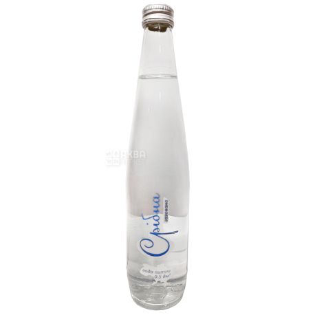 Sribna, 0.5 L, Carbonated drinking water