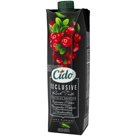 Cido, 1 л, Нектар клюквенный, 30%