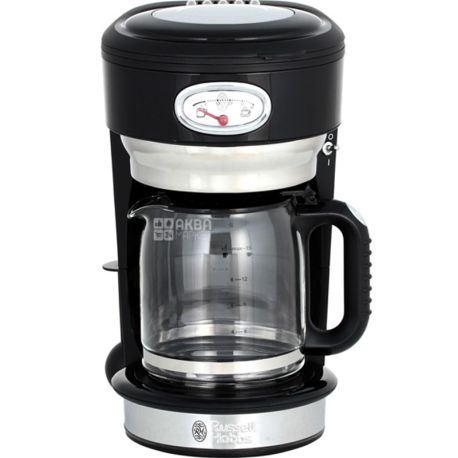 Russell Hobbs 21701-56 Retro Classic Noir, Кавоварка крапельна, 1000 Вт