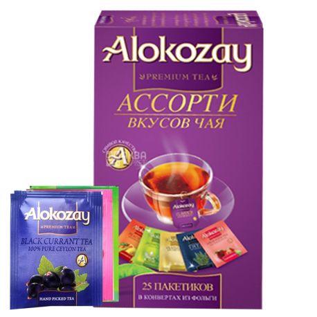 Alokozay, 25 пак, Чай фруктовый Алокозай, Ассорти
